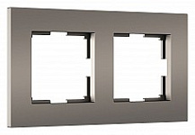 Рамка на 2 поста Werkel Slab (бронза софт) W0022963