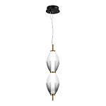 SL6130.403.15 Светильник подвесной ST-Luce Черный/Белый, Дымчатый LED 1*16W 3000K АЙС