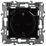Розетка с заземлением и со шторкой и 2хUSB, без рамки Эра Эра 12 12-4108-06, фото 2