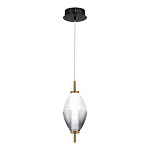 SL6130.403.06 Светильник подвесной ST-Luce Черный/Белый, Дымчатый LED 1*8W 3000K АЙС