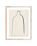 Постер Minimal Vase с дубовой рамой, фото 2