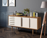 Комод "Bruni white" три дверки арт BR04WH, фото 3