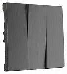 Клавиши для выключателя трехклавишного Werkel графит рифленый W1139004, фото 2