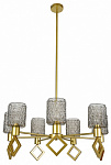 Люстра на штанге Indigo Preda 13025/7R Gold, фото 2