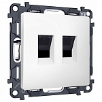 Розетка двойная Ethernet RJ-45 без рамки Ambrella Volt ALFA MA132110, фото 2
