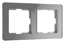 Рамка на 2 поста Werkel Acrylic (графит) W0022704, фото 2