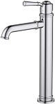 AQ1504CR КЛАССИК смеситель для раковины высокий 235, без донного клапана, фото 1