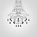 Подвесная люстра Imperiumloft Vibia Wireflow 40,1635