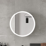 Зеркальный шкаф EQUIL Smile LED D600 подвесной графит софт, фото 3