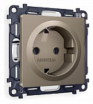 Розетка с заземлением, без рамки Ambrella Volt ALFA MA636010