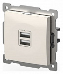 Розетка 2хUSB type A без рамки Elbi Eleсtriс Zena Vega 609-010200-143