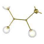 SLE1106-203-06 Светильник подвесной Золотистый/Прозрачный, Белый G9 LED 6*5W АРКУС, фото 3