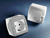 Выключатель проходной одноклавишный Mono Electric Octans IP20 104-020001-109, фото 3