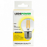 Лампа светодиодная LEDS POWER G45 E27 6Вт 3000K 007113, фото 3