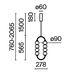 Подвесной светильник Maytoni MOD555PL-L11G3K, фото 2