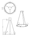 Подвесной светильник Freya FR4005PL-03B1, фото 4