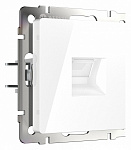 Розетка телефонная RJ-11 без рамки Werkel белый W1182001, фото 2