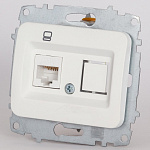 Розетка Ethernet RJ-45 без рамки Elbi Eleсtriс Jazz 607-006200-247, фото 2