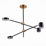 SL1604.432.04 Светильник потолочный ST-Luce Черный, Латунь/Черный LED 4*5W 3000K РОДРИГО, фото 3