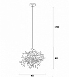 Подвесная люстра Imperiumloft Tezani Argent Gold 40.2059, фото 4