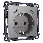Розетка с заземлением и 2хUSB type C, без рамки Ambrella Volt ALFA MA510510