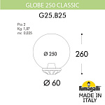 Плафон полимерный Fumagalli Globe 250 G25.B25.000.BYE27, фото 2