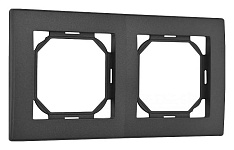 Рамка на 2 поста Arte Milano am-503.06 503.06-2.black