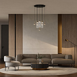 Подвесная люстра Eurosvet Quarzo 301102 LED латунь, фото 4