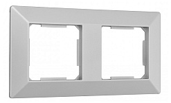 Рамка на 2 поста Arte Milano am-503.03 503.03-2.silver