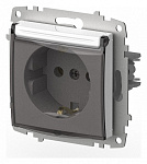 Розетка с заземлением с крышкой, без рамки Elbi Eleсtriс Zena Vega 609-015600-218, фото 2
