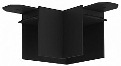 Соединитель угловой L-образный для треков накладных Denkirs Smart TR2102-BK, фото 2