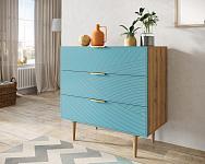 Комод с тремя ящиками "Line" LN12/GR1/blue, фото 3