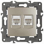 Розетка Ethernet RJ-45 без рамки Эра Эра Elegance 14-3108-04, фото 2