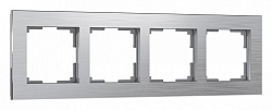 Рамка на 4 поста Werkel Aluminium (алюминий) W0041706, фото 2