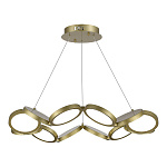 utsenka-SL6508.203.01 Светильник подвесной ST-Luce Матово Золотистый/Белый LED 1*60W 4000K РИО, фото 1