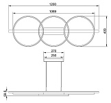 Подвесной светильник Arte Lamp Fluido A3913SP-24BK, фото 4