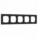 Рамка на 5 постов Werkel Hammer черный W0052408