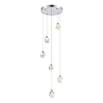 SL6114.103.06 Светильник подвесной ST-Luce Хром/Прозрачный LED 6*3W 3000K КАСКАТО