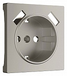 Накладка для розетки с заземлением и 2хUSB Werkel дымчатый W1279504