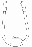 BE150AA IDEALFLEX шланг для душа 1500 мм, фото 3