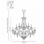 Подвесная люстра Lightstar Classic 700514, фото 4