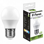Лампа светодиодная Feron LB-95 E27 7Вт 4000K 25482, фото 2