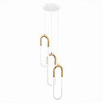 SL1579.303.03 Светильник подвесной ST-Luce Латунь/Латунь, Белый LED 3*14W 3000K МОФИСТО, фото 2
