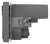 Розетка с заземлением и со шторкой и 2хUSB type A, без рамки Elbi Eleсtriс Zena Vega 609-011000-317, фото 4