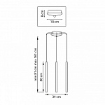 Подвесная люстра Lightstar Tubo L3T747433, фото 4