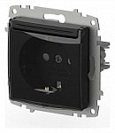 Розетка с заземлением и со шторкой, без рамки с крышкой Elbi Eleсtriс Zena Vega 609-014800-219