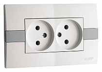 Розетка двойная Mono Electric Eсо 101-010105-121