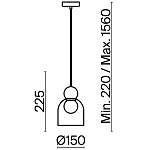 Подвесной светильник Freya FR5220PL-01CH2, фото 3