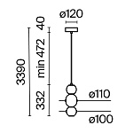 Подвесной светильник Maytoni MOD273PL-L16CH3K, фото 3