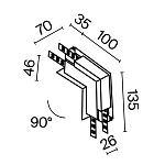 Комплектующие для встраиваемой трековой системы Technical TRA034ICL-42.12B, фото 3